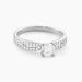 Bague Solitaire Solitea Argent Blanc Oxyde De Zirconium - Bagues solitaires Femme | Histoire d’Or