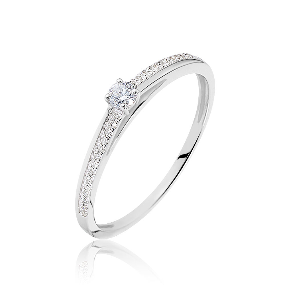 Bague or petit diamant 2025