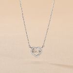 Collier Delicata Argent Blanc Oxyde De Zirconium - Colliers fantaisie Femme | Histoire d&rsquo;Or