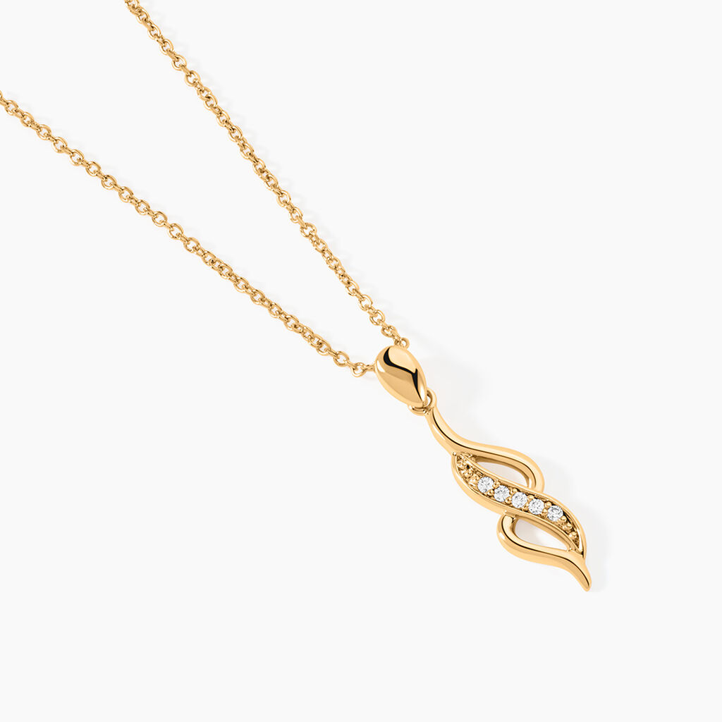 Collier Ishaae Plaqué Or Jaune Oxyde De Zirconium - Colliers fantaisie Femme | Histoire d’Or