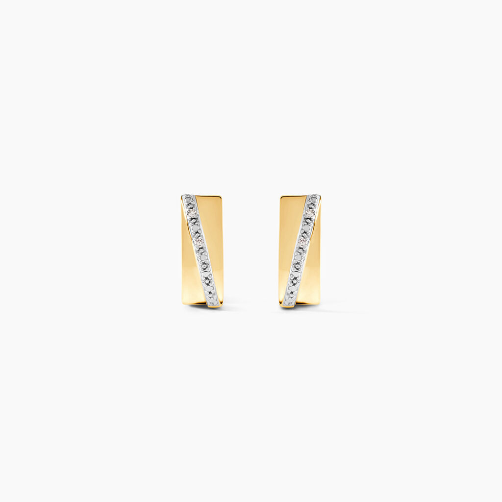 Cr&eacute;oles Timira Or Jaune Diamant - Boucles d'oreilles cr&eacute;oles Femme | Histoire d&rsquo;Or