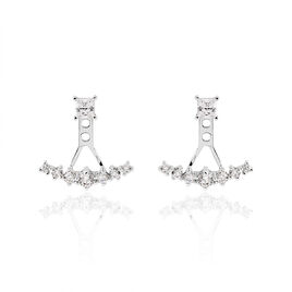 Bijoux D'oreilles Kyoto Or Blanc Oxyde De Zirconium - Ear cuffs Femme | Histoire d’Or