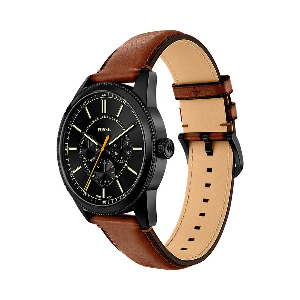 Montre Fossil Pearson Noir - F&ecirc;te des p&egrave;res Homme | Histoire d&rsquo;Or