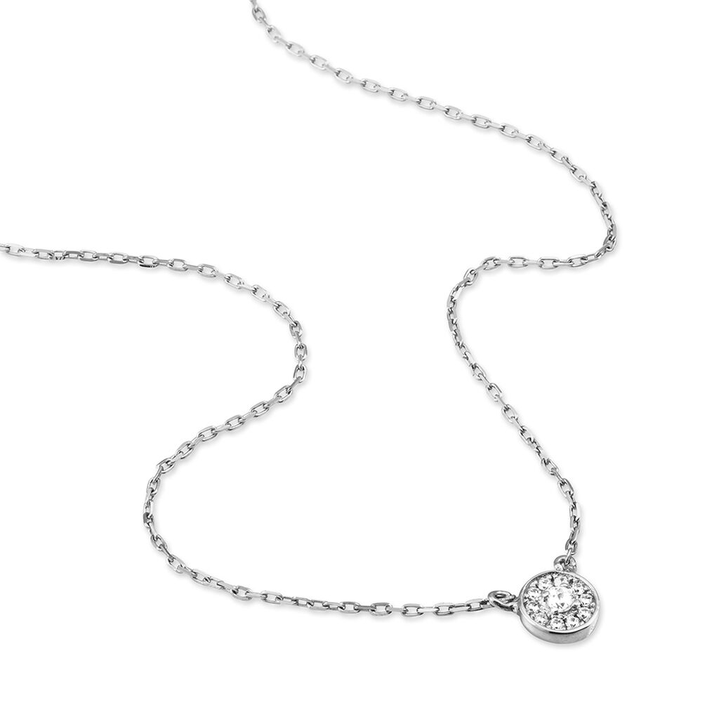Collier Argent Blanc Auxana Oxyde De Zirconium - Colliers fantaisie Femme | Histoire d’Or