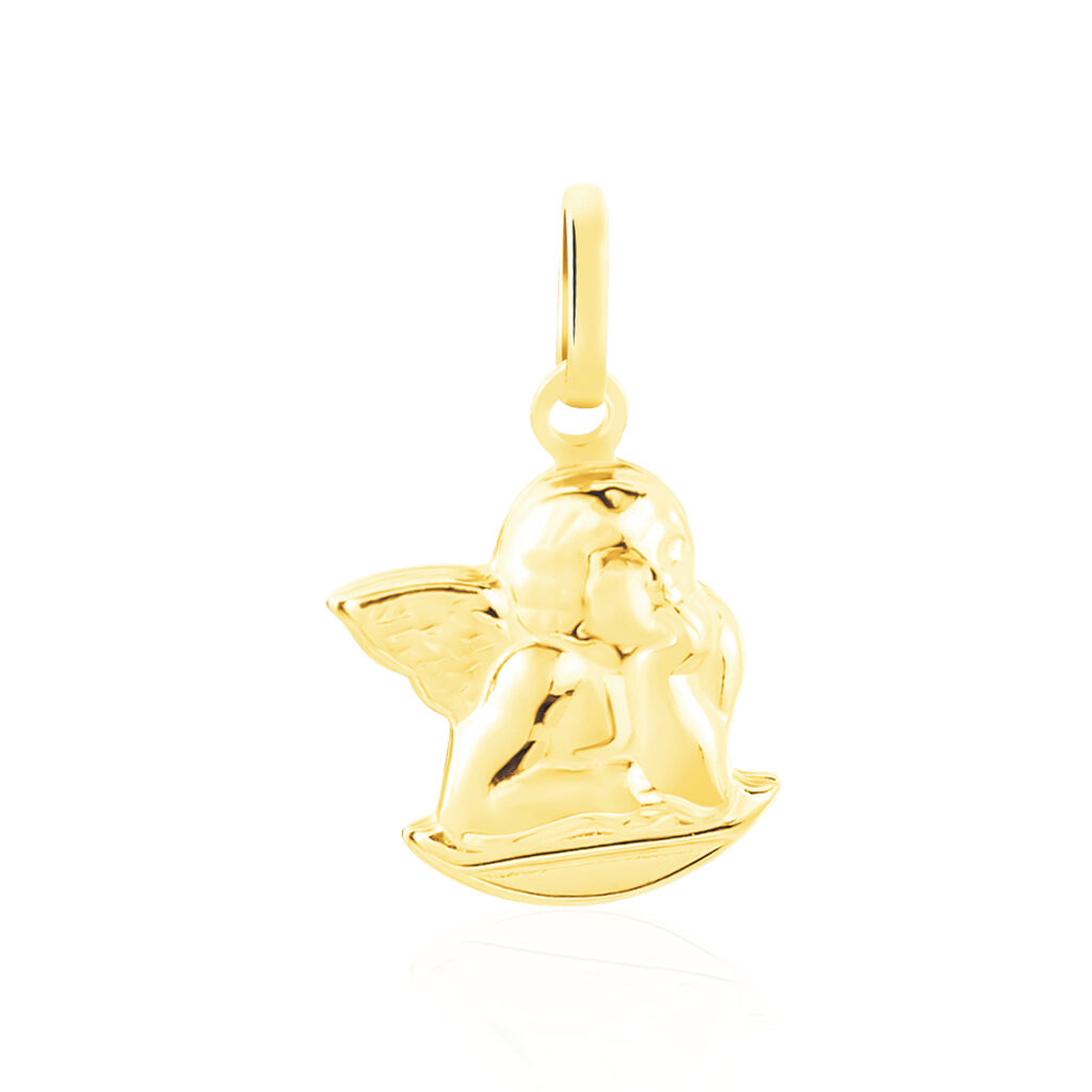 Pendentif Ange Endormi Or Jaune - Pendentifs Baptême Famille | Histoire d’Or