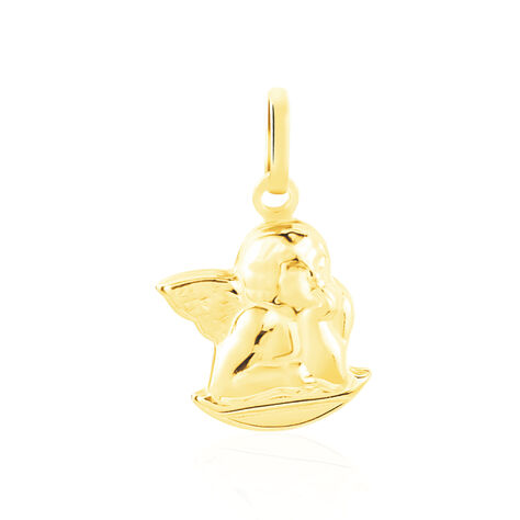 Pendentif Ange Endormi Or Jaune - Pendentifs Baptême Famille | Histoire d’Or