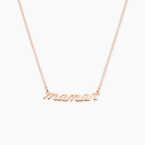 Collier Mendi Argent Rose - Cadeaux de naissance Femme | Histoire d&rsquo;Or