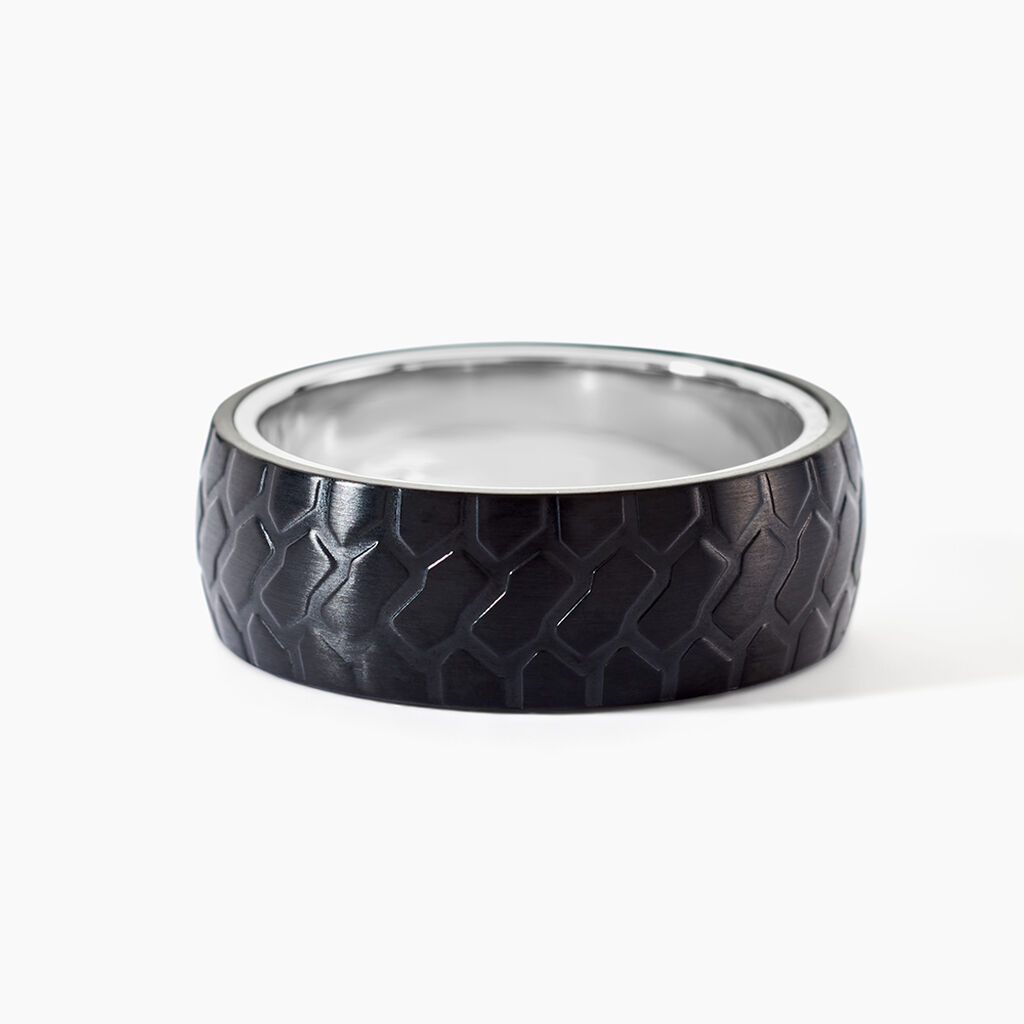 Bague Jourdan Jakab Acier Gris - Bagues fantaisie Homme | Histoire d&rsquo;Or