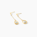 Boucles D'oreilles Pendantes Or Jaune Ossian Topaze - Boucles d'oreilles pendantes Femme | Histoire d&rsquo;Or