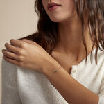 Bracelet D&eacute;claration Argent Rose Oxyde De Zirconium - Bracelets Femme | Histoire d&rsquo;Or