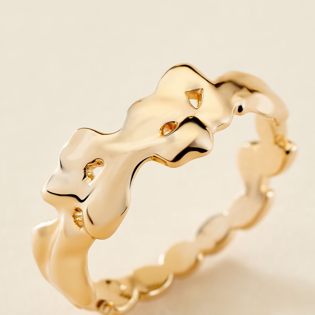 Bague Organic Plaqué Or Jaune - Bagues fantaisie Femme | Histoire d’Or