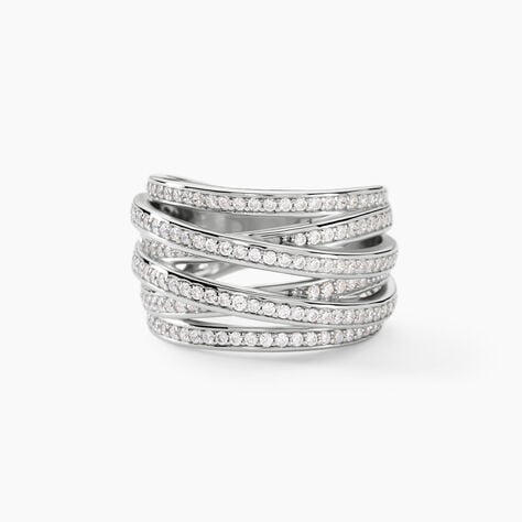 Bague Caledonia Argent Blanc Oxyde De Zirconium - Bagues avec pierre Femme | Histoire d’Or