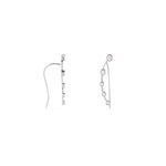 Boucles D'oreilles Grimpantes Cristof Argent Oxyde - Boucles d'oreilles fantaisie Femme | Histoire d&rsquo;Or