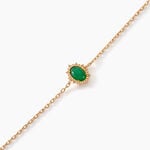 Bracelet Vintage Love Plaqu&eacute; Or Jaune Aventurine - Bracelets Femme | Histoire d&rsquo;Or