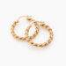 Créoles Plaqué Or Jaune Isaiah - Boucles d'oreilles créoles Femme | Histoire d’Or