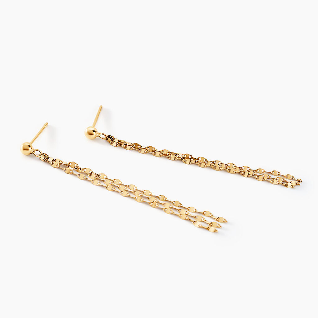 Boucles D'oreilles Pendantes Luminara Or Jaune - Boucles d'oreilles pendantes Femme | Histoire d’Or