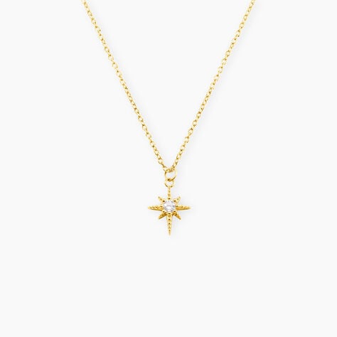 Collier Aurore Acier Dor&eacute; Oxydes - Colliers fantaisie Femme | Histoire d&rsquo;Or