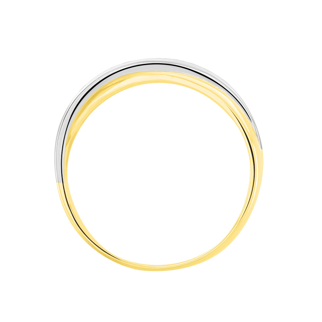 Alliance Maylisse Ruban Plat Or Bicolore - Alliances Femme | Histoire d’Or
