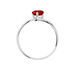Bague Eva Or Blanc Grenat Et Diamant - Bagues solitaires Femme | Histoire d’Or