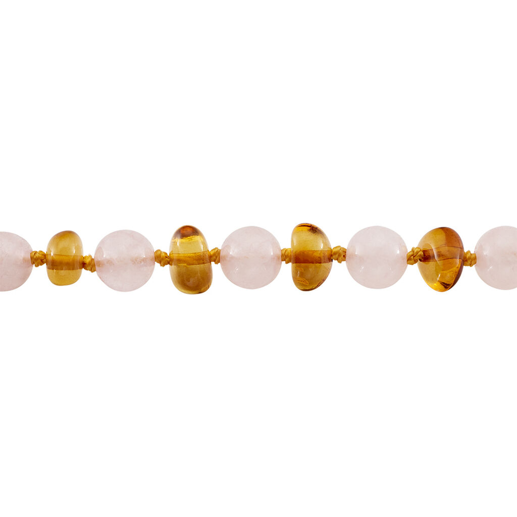 Bracelet Ditte Ambre Quartz - Bracelets Naissance Enfant | Histoire d’Or