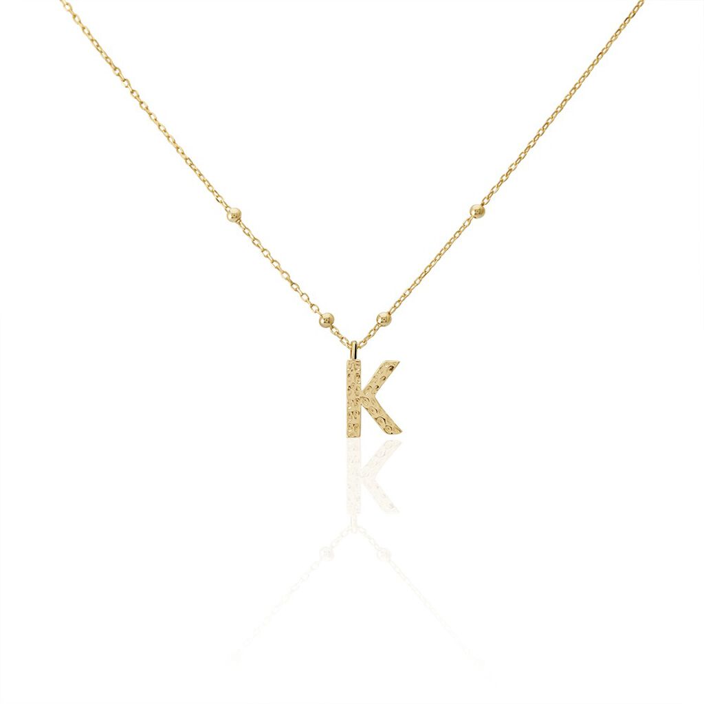 Collier Plaqué Or Jaune Lettra - Colliers fantaisie Femme | Histoire d’Or
