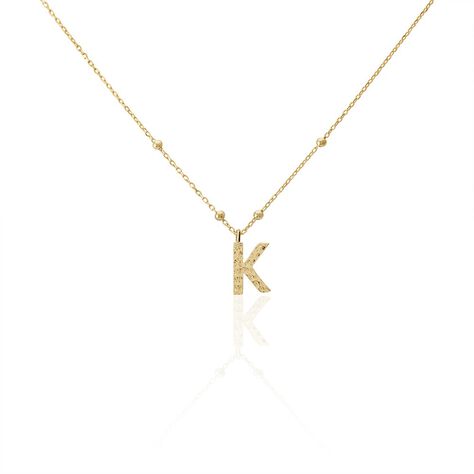 Collier Plaqué Or Jaune Lettra - Colliers fantaisie Femme | Histoire d’Or