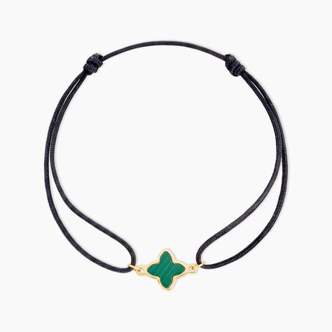 Bracelet Lucky Gems Or Jaune Malachite - Bracelets cordon Femme | Histoire d&rsquo;Or