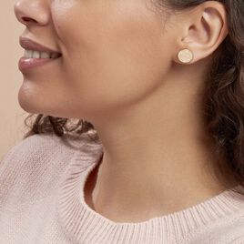 Boucles D'oreilles Puces Blanka Plaqué Or Jaune - Boucles d'oreilles fantaisie Femme | Histoire d’Or