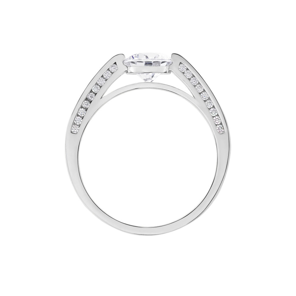 Bague Malou Argent Blanc Oxyde De Zirconium - Bagues solitaires Femme | Histoire d&rsquo;Or
