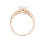 Bague Solitaire Arjuna Or Rose Oxyde De Zirconium - Bagues solitaires Femme | Histoire d&rsquo;Or