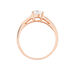 Bague Solitaire Arjuna Or Rose Oxyde De Zirconium - Bagues solitaires Femme | Histoire d’Or