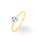 Bague Lily Or Jaune Aigue Marine - Bagues solitaires Femme | Histoire d’Or