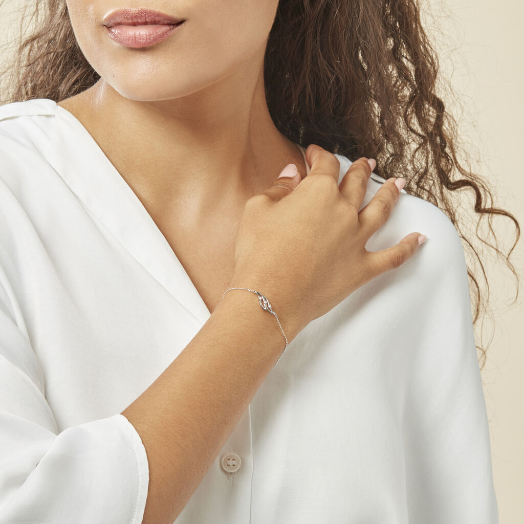 Bracelet Marnie Or Blanc Diamant - Bijoux Femme | Histoire d’Or