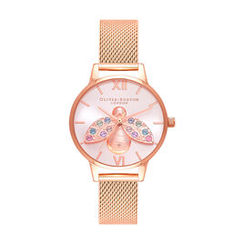 Montre Olivia Burton Rainbow Bee Argent - Montres Femme | Histoire d’Or