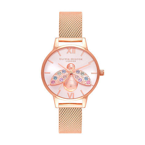 Montre Olivia Burton Rainbow Bee Argent - Montres Femme | Histoire d’Or