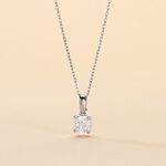 Pendentif Solitaire Aphrodite Or Blanc Diamant - Pendentifs Femme | Histoire d&rsquo;Or