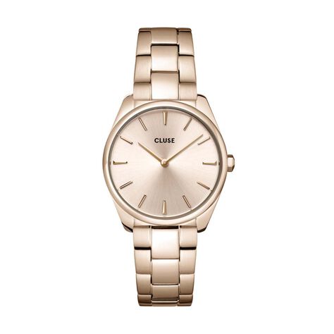 Montre Cluse Feroce Petite Acier Acier Dore Rose - Montres Femme | Histoire d’Or