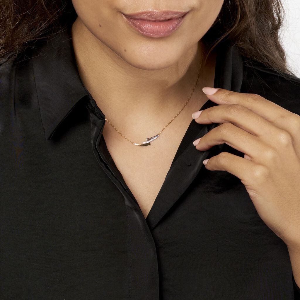 Collier Ainhoa Or Tricolore Diamant - Colliers Femme | Histoire d’Or