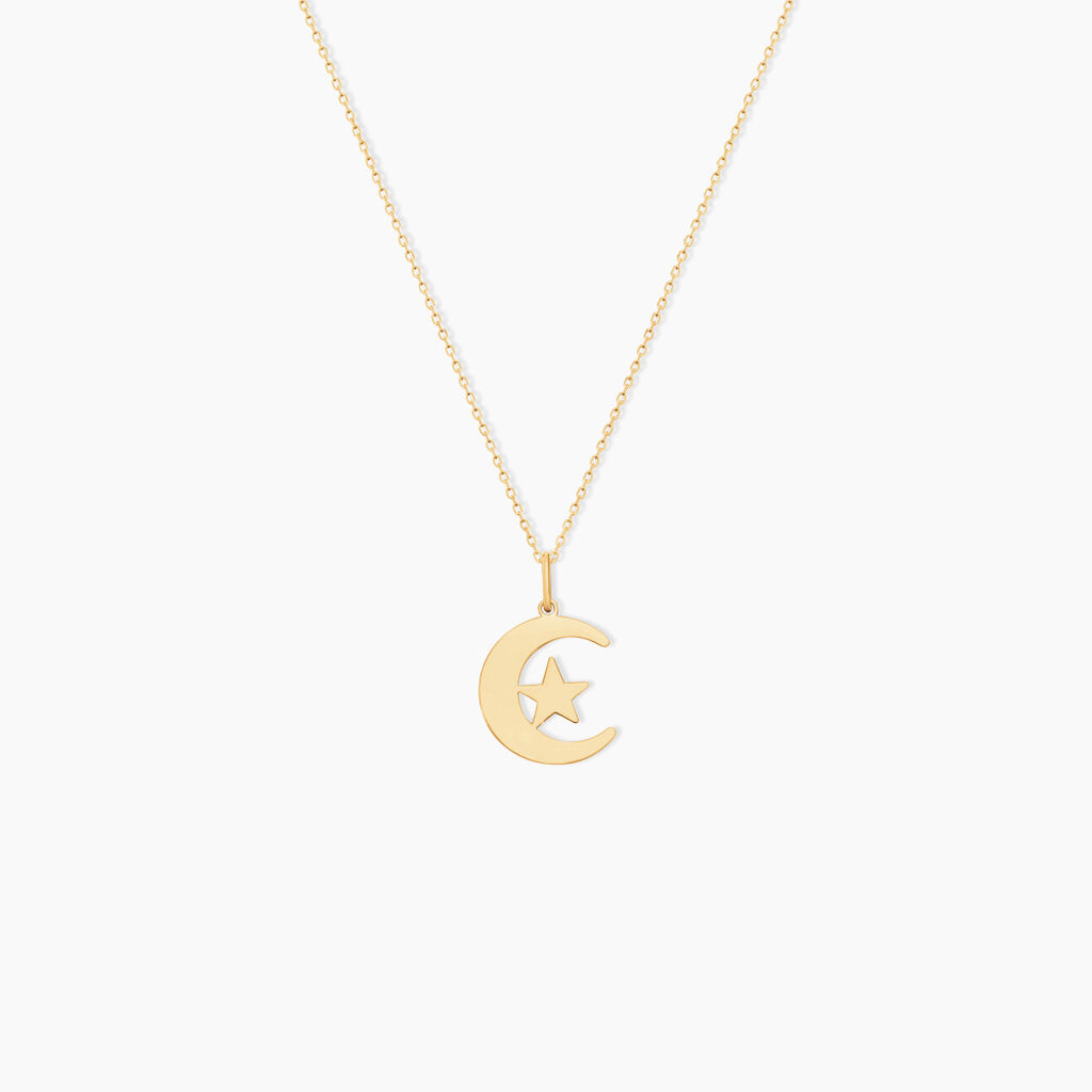 Pendentif Astree Or Jaune - Pendentifs Bapt&ecirc;me Famille | Histoire d&rsquo;Or