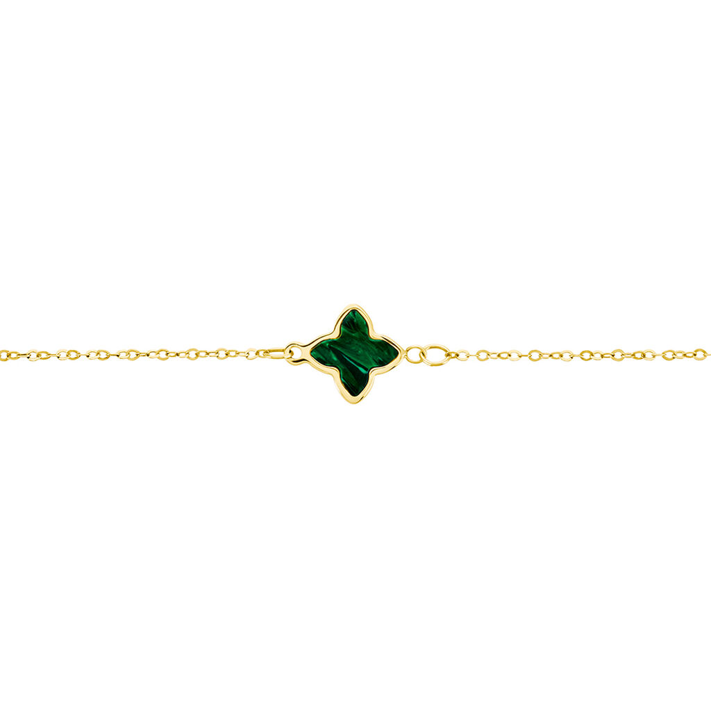Bracelet Marvella Or Jaune Malachite - Bracelets Femme | Histoire d’Or