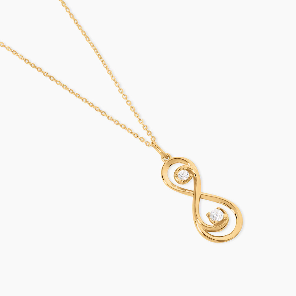 Collier Ademar Or Jaune Oxyde De Zirconium - Colliers Femme | Histoire d&rsquo;Or
