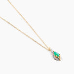 Collier Angelika Or Jaune Emeraude Diamant - Colliers Femme | Histoire d&rsquo;Or