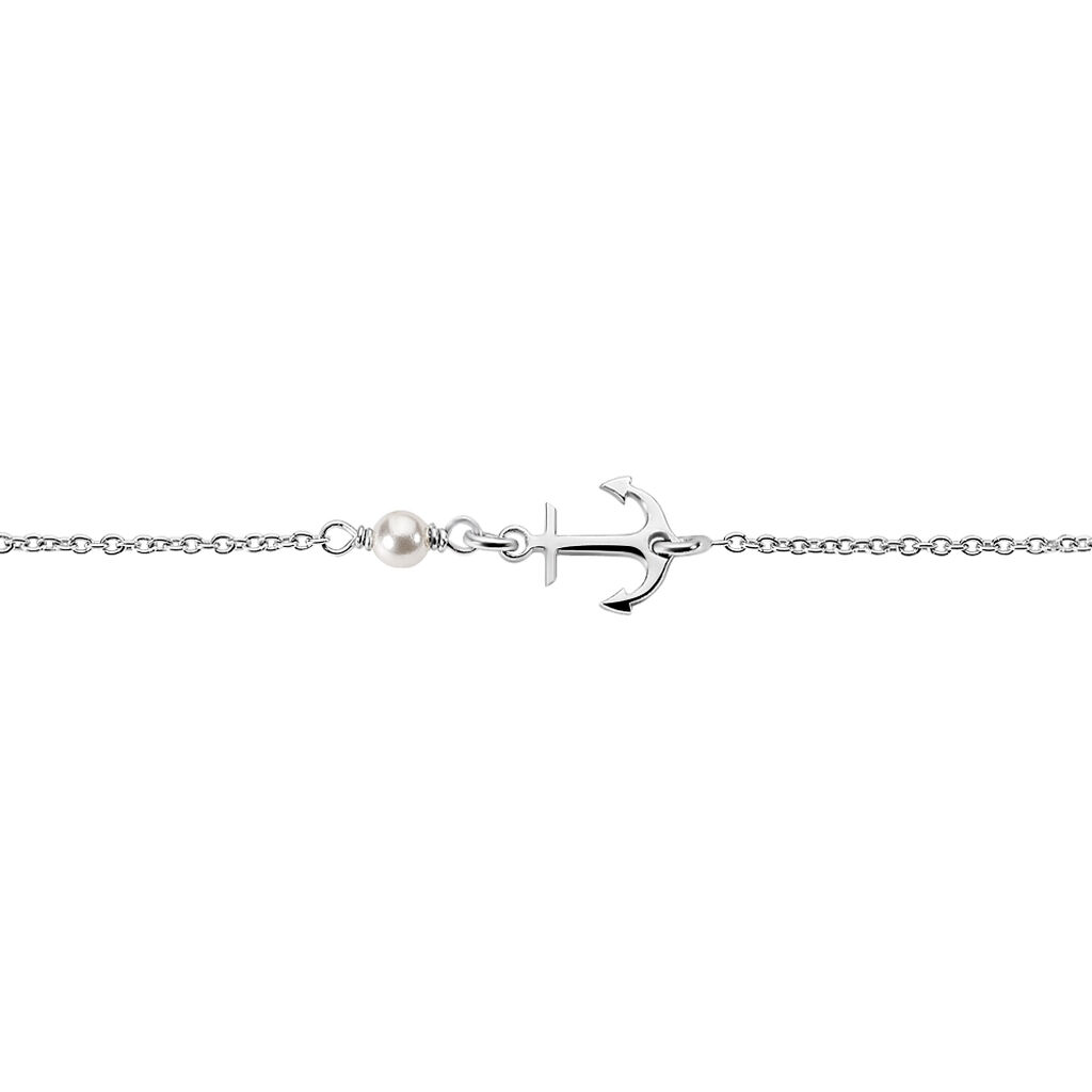 Bracelet Gwenaelle Argent Blanc Perle D'imitation - Bracelets Femme | Histoire d&rsquo;Or