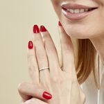 Bague Solitaire Flora Or Blanc Diamant - Bagues solitaires Femme | Histoire d&rsquo;Or