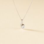 Collier Olly Or Blanc Oxyde De Zirconium - Colliers Femme | Histoire d&rsquo;Or
