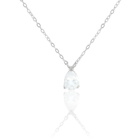 Collier Carolyn Argent Blanc Oxyde De Zirconium - Colliers fantaisie Femme | Histoire d’Or