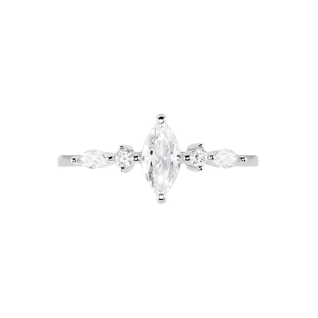 Bague Winter Sweetness Argent Blanc Oxyde De Zirconium - Bagues solitaires Femme | Histoire d’Or