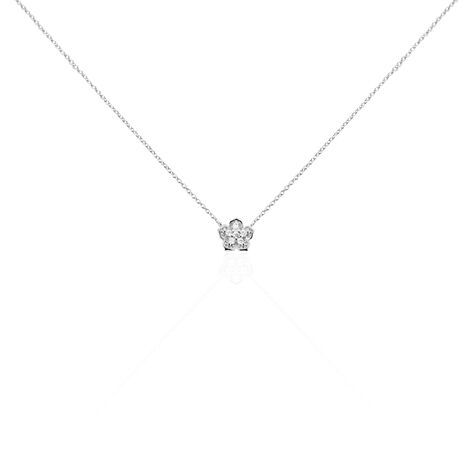 Collier Anne-charlotte Argent Blanc Oxyde De Zirconium - Colliers fantaisie Femme | Histoire d’Or