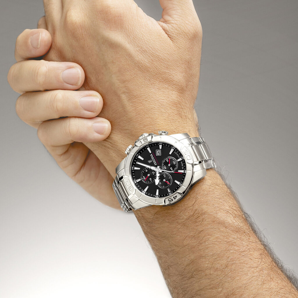 Montre Festina Timeless Chrono 45-3 Noir - Nouveautés Homme | Histoire d’Or