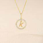 Pendentif Gabe Or Jaune Oxyde De Zirconium - Pendentifs Femme | Histoire d&rsquo;Or